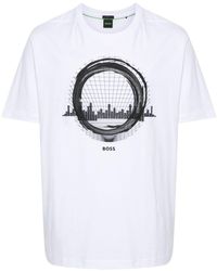 BOSS - T-shirt à imprimé graphique - Lyst