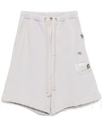 Maison Mihara Yasuhiro - Shorts Met Geborduurd Logo - Lyst