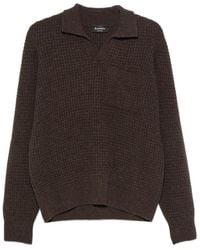 AROVESCIO - Pullover Mit Waffelstrick-Muster Und Brusttasche - Lyst