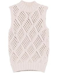 Eleventy - Top de punto de ochos - Lyst