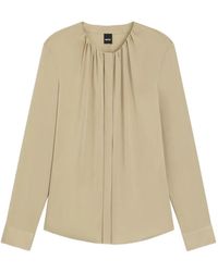 BOSS - Long-Sleeve Blouse - Lyst