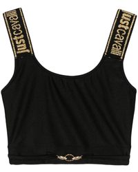 Just Cavalli - Logo-plaque Cropped Top - Lyst