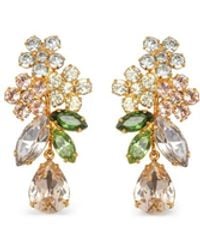 Jennifer Behr - 18Kt Plated Bouquet Crystal Drop Earrings - Lyst