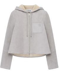 Loewe - Logo-Detail Hooded Jacket - Lyst