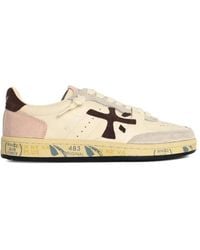 Premiata - Bskt Logo Suede Sneakers - Lyst