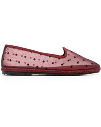 SCAROSSO - Valentina Mesh Ballerina Shoes - Lyst