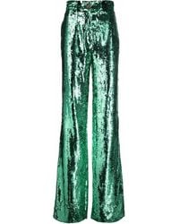 Philipp Plein - Sequin-Embellished Wide-Leg Trousers - Lyst
