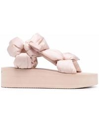 Red(V) - Puffy Strap Flatform Sandals - Lyst