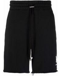 Amiri - Cotton Logo-Print Track Shorts - Lyst