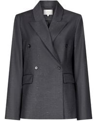 Loulou de Saison - Norma Double-Breasted Peak-Lapels Blazer - Lyst