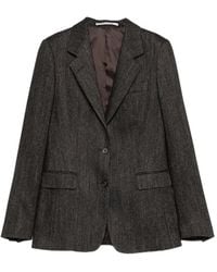 Tagliatore - Herringbone-Pattern Single-Breasted Jacket - Lyst