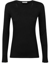 Majestic Filatures - Ribbed Long-Sleeve Sweater - Lyst