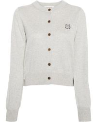 Maison Kitsuné - Bold Fox Head Wool Cardigan - Lyst