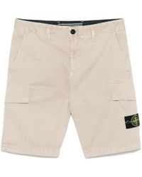 Stone Island - Compass Badge Shorts - Lyst