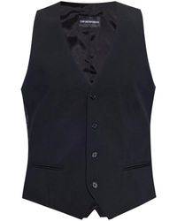 Emporio Armani - Weste aus Wolle - Lyst