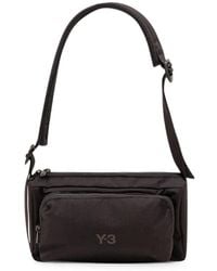 Y-3 - Logo-Print Shoulder Bag - Lyst
