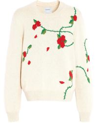Barrie - Floral-Intarsia Cashmere Jumper - Lyst