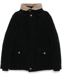 Brunello Cucinelli - Corduroy Single Breasted Coat - Lyst