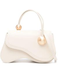 Cult Gaia - Asymmetric Leather Top-Handle Crossbody Bag - Lyst