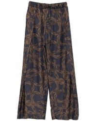 Loewe - Paula's Ibiza Printed Silk Trousers - Lyst