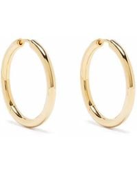 Tom Wood - Large-Plated Hoop Earrings - Lyst