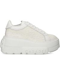 Casadei - Nexus Textured Platform Sneakers - Lyst