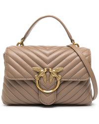 Pinko - Mini Lady Love Quilted Leather Shoulder Bag - Lyst