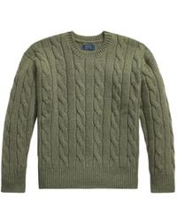 Polo Ralph Lauren - Relaxed-Fit Cable-Wool-Blend Jumper - Lyst