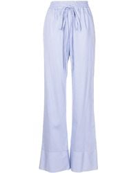 Gloria Coelho - X Isabella Fiorentino Striped Cotton Trousers - Lyst