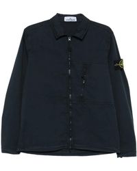 Stone Island - Zip-fastening pocket shirt jacket - Lyst