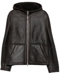 Dondup - Hooded Shearling Jacket - Lyst