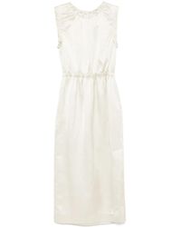 Tela - Satin Midi Dress - Lyst
