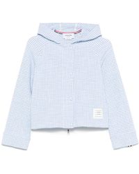 Thom Browne - Tweed-Jacke Mit Vichy-Karo - Lyst