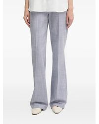Pedro Del Hierro Madrid - Textured Flared Trousers - Lyst