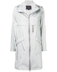 Woolrich Manteau mi-long zippé - Métallisé