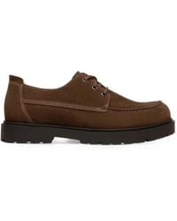 Birkenstock - Highwood Suede Lug-Sole Lace-Up Shoes - Lyst