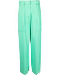 Forte Forte - High-waist Wide-leg Crepe Trousers - Lyst