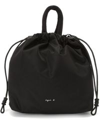 agnès b. - Logo-print Drawstring Backpack - Lyst