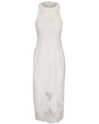 Veronica Beard - Broderie-Anglaise Sleeveless Dress - Lyst