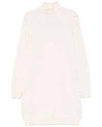 SERGIO MORETTI FIRENZE - High-Neck Knitted Dress - Lyst