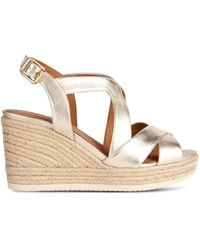 Geox - Leather Wedge Espadrilles - Lyst
