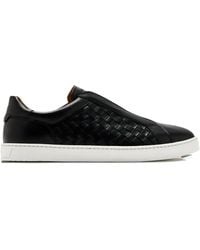 Magnanni - Woven Leather Slip-On Sneakers - Lyst