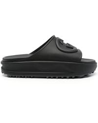 Gucci - Miami Logo-embossed Rubber Sliders - Lyst