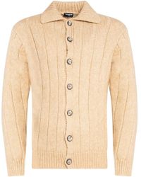 Franzese Collection - Button Ribbed Knit Cardigan - Lyst
