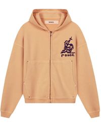 ROUGH - Graphic-Print Zip-Up Hoodie - Lyst