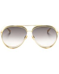 Linda Farrow - Francisco Pilot-frame Sunglasses - Lyst