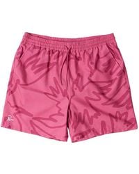 by Parra - Birds Fly Free Drawstring Swim Shorts - Lyst
