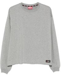 DIESEL - Patricia Logo-Patch Crew-Neck Sweatshirt - Lyst