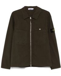 Stone Island - Compass-Badge Overshirt - Lyst