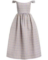 Markarian - Ginger Plaid Seersucker Dress - Lyst